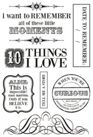 The looking Glass Clear Stamps | Kaisercraft