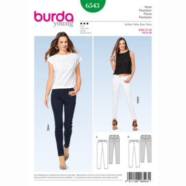 6543 Burda Naaipatroon  | Broek in variaties