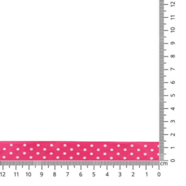 786 Pink 15mm/0.6" Ribbon with Dots p.m./per 3.3ft.