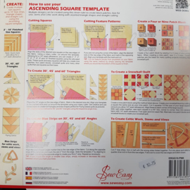 Ascending Square Template Sew Easy