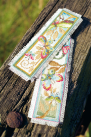 Decorative Butterflies Aida Bookmarks Cross Stitch Kit Vervaco