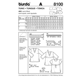 8100 Burda Naaipatroon | Tuniek in Variatie