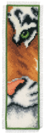 Tiger Aida Bookmark Cross Stitch Kit Vervaco