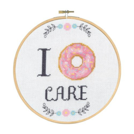 I donut care | Aida telpakket met borduurring | permin