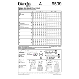 9509 Burda Naaipatroon | Folklore jurk in variaties