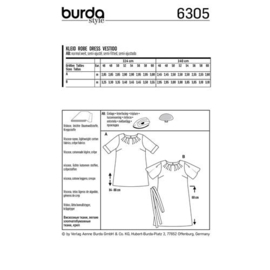 6305 Burda naaipatroon - Jurk in variatie