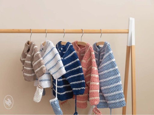 Suus en Ben Baby/kindersetje - gehaakt - Durable Velvet