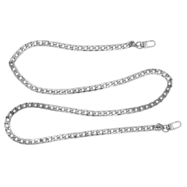010 zilveren metalen tasketting 120cm - ReStyle