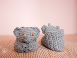 Animal Slippers Crochet Durable Cosy