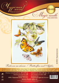Butterflies and Apples Aida telpakket - Magic needle