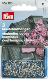 3 Zilveren Mantelhangers Prym