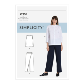 9112 U5 Simplicity Naaipatroon | Blouse en broek 42-50