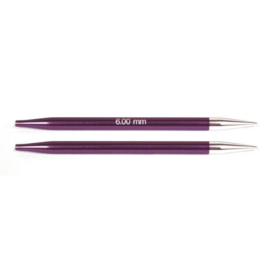 6.0mm/US 10 Short Zing Interchangeable Circular Needles KnitPro