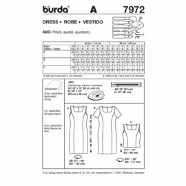 7972 Burda Naaipatroon - Jurk in variaties en top