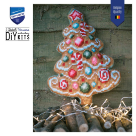 Christmas tree - kruissteekvormkussen met rug - Vervaco