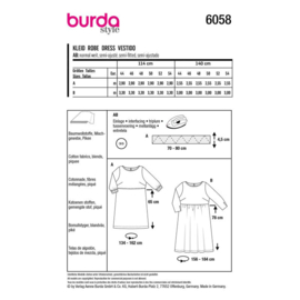 6058 Burda Naaipatroon | Jurk in variaties