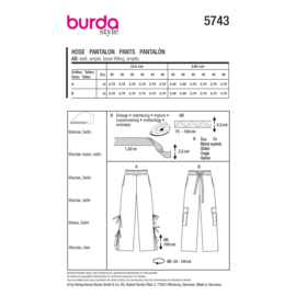 5743 Burda Patroon - Broek in variatie