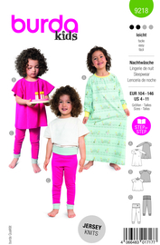 9218 Burda Naaipatroon | Pyjama