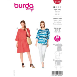 6139 Burda Naaipatroon | Jurk en tunic in variatie