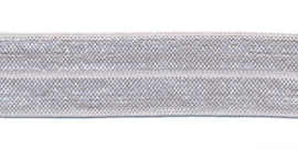 Light Grey 20mm/0.8" Elastic Bias Binding