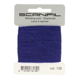 139 Dark Blue Mending Wool Scanfil