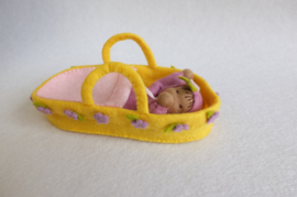 Reiswieg met baby roze | Atelier Pippilotta