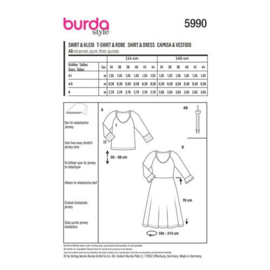 5990 Burda Naaipatroon | Jurk en sweater