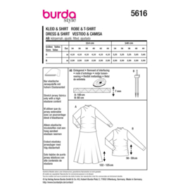 5616 Burda naaipatroon - Jurk & Trui
