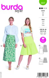 5837 Burda Naaipatroon | Rok in variatie