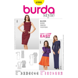 6988 Burda Naaipatroon  | Jurk in variaties