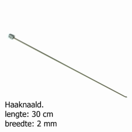 2mm 30cm Tunische haaknaald Pony