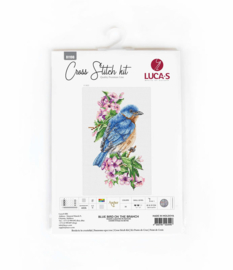 Blue bird on the branch | Aida telpakket | Luca-S B1198