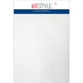 Plastic Stramien wit 26,5 x 34cm | Restyle