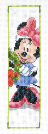Minnie Mouse Christmas Aida Bookmark Cross Stitch Kit Vervaco