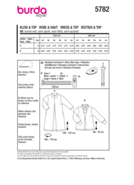5782 Burda Naaipatroon | Jurk & top