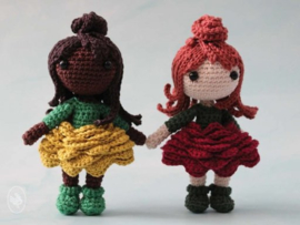 Chibi Rose Hanako Crochet Durable Coral