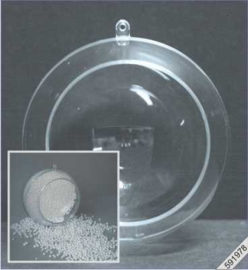 12cm/4.7" Clear Plastic Open Ball