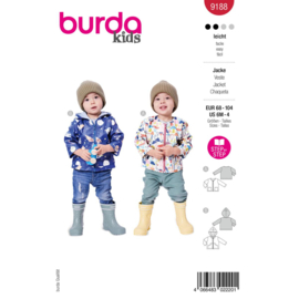9188 Burda naaipatroon - Regenjas in variatie