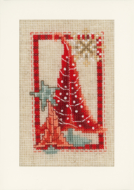 Modern Christmas Symbols Aida Greeting Cards Vervaco