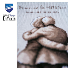 Eeuwige liefde - aida Vervaco telpakket