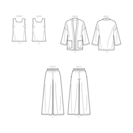 S9271 K5 Simplicity Naaipatroon | Jasje, Top en Broek 34-42
