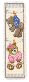 Birth Bears Aida Bookmarks Cross Stitch Kit Vervaco