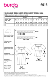 6016 Burda Naaipatroon | Jurk en blouse