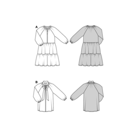 5605 Burda naaipatroon - Jurk & Blouse