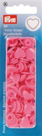 Pink Hearts Color Snap Fasteners, 30pcs. Prym