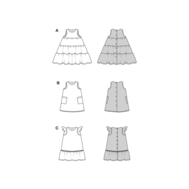 9197 Burda naaipatroon - Jurk in variatie