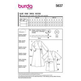5637 Burda naaipatroon - Jurk in variatie
