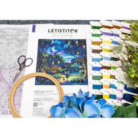 Luna's garden aida telpakket - Leti Stitch