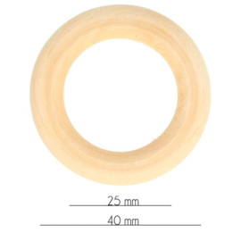 Houten Ring 40mm