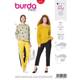 6151 Burda Naaipatroon | Pullover in variatie